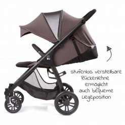 Cheap 👍 Gesslein Buggy & Sportwagen Smiloo Happy mit Liegeposition, höhenverstellbarer Schieber, bis 20 kg - Black-Taupe Melange - Collection 2022 🌟 -Pushchairs Shop gesslein buggy sportwagen smiloo happy mit liegeposition hohenverstellbarer schieber bis 20 kg black taupe melange 420100 892000 d4