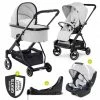 Promo ⭐ Hauck 4in1 Kinderwagen-Set Apollo inkl. Autositz, Isofix-Base, Babywanne, Sportsitz und XXL Zubehörpaket - Lunar 💯