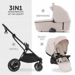 Hot Sale 🔥 Hauck 4in1 Kinderwagen-Set Vision X - Black inkl. i-Size Babyschale, Isofix Basis und XXL Zubehörpaket - Melange Beige ✨ -Pushchairs Shop hauck 4in1 kinderwagen set vision x black inkl i size babyschale isofix basis und xxl zubehorpaket melange beige vision x bs base zamboo d2