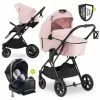 Best reviews of 😀 Hauck 4in1 Kinderwagen-Set Vision X - Black inkl. i-Size Babyschale, Isofix Basis und XXL Zubehörpaket - Melange Rose 🔔 -Pushchairs Shop hauck 4in1 kinderwagen set vision x black inkl i size babyschale isofix basis und xxl zubehorpaket melange rose vision x bs base zamboo d0