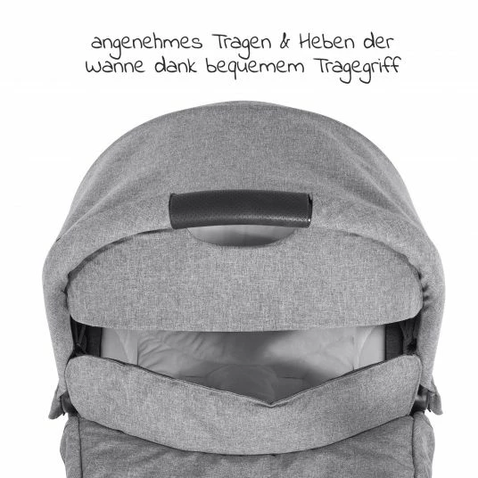 Outlet 🥰 Hauck Babywanne für Buggy Colibri - Melange Grey 🛒 5 Outlet 🥰 Hauck Babywanne für Buggy Colibri - Melange Grey 🛒 - Image 3