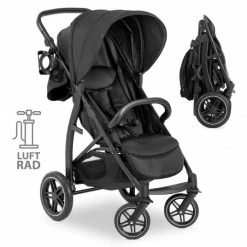 Top 10 🌟 Hauck Buggy Rapid 4D AIR (bis 25 kg) - mit Luftreifen, Liegefunktion und XL Verdeck - Black - Collection 2022 ✨