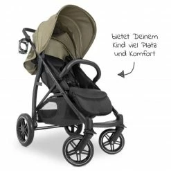 Promo ✔️ Hauck Buggy Rapid 4D AIR (bis 25 kg) - mit Luftreifen, Liegefunktion und XL Verdeck - Olive - Collection 2022 🛒 -Pushchairs Shop hauck buggy rapid 4d air bis 25 kg mit luftreifen liegefunktion und xl verdeck olive 148495 d3