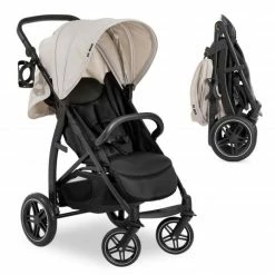 Top 10 🔥 Hauck Buggy Rapid 4D (bis 25 kg) - XL Verdeck & All-Terrain Bereifung - Classic Beige - Collection 2022 🌟