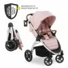 Hot Sale 🎉 Hauck Buggy & Sportwagen UpTown (mit Liegefunktion & Einhand-Faltung) inkl. XXL Zubehörpaket - Melange Rose 😍
