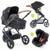 Coupon ✨ Hauck Pram set Pacific 3 Trioset incl. baby bath, car seat and pushchair - Caviar 😉