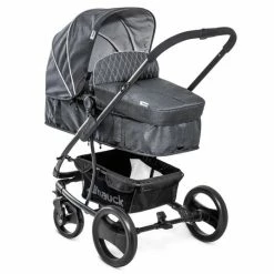 Top 10 ⌛ Hauck Pacific 4 Trioset pram set incl. baby bath, car seat and pushchair - Melange Charcoal ⌛ -Pushchairs Shop hauck kinderwagen set pacific 4 trioset inkl babywanne autositz und sportwagen melange charcoal 309155 d3