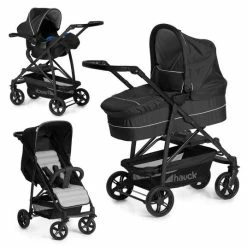 Best deal ✔️ Hauck Stroller Set Rapid 4 Plus Trio Set - Caviar Silver ❤️