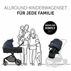 Pushchairs Shop -Pushchairs Shop hauck kombi kinderwagen move so simply set inkl babywanne sportsitz mit liegefunktion dark navy neon 167175 d1