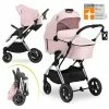 Best Sale 😍 Hauck Kombi-Kinderwagen Vision X Duoset Black (Sportwagen & Babywanne) - Melange Rose ✨