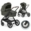 Flash Sale 😍 Hauck Kombi-Kinderwagen Walk N Care Air Set inkl. Babywanne, Sportsitz, Beindecke und Getränkehalter (bis 22kg belastbar) - Dark Olive 🌟