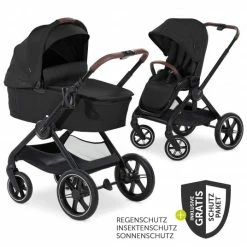 Buy 🔔 Hauck Kombi-Kinderwagen Walk N Care Set inkl. Babywanne, Sportsitz, Beindecke und XXL Zubehörpaket - Black - Collection 2022 ✔️