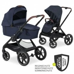 Wholesale 🌟 Hauck Kombi-Kinderwagen Walk N Care Set inkl. Babywanne, Sportsitz, Beindecke und XXL Zubehörpaket - Dark Navy Blue - Collection 2022 🥰