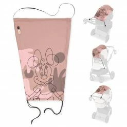 Deals ✨ Hauck Universal Sonnensegel für Kinderwagen - Disney - Minnie Mouse Rose ⭐
