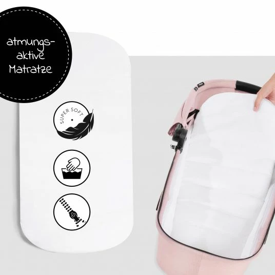 New 😍 Hauck Vision X Babywanne - Melange Rose 🤩 4 New 😍 Hauck Vision X Babywanne - Melange Rose 🤩 - Image 2