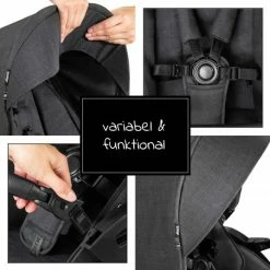 Outlet 😉 Hauck Vision X Sitzeinheit - Melange Black 🔔 -Pushchairs Shop hauck vision x sitzeinheit melange black 165133 d5