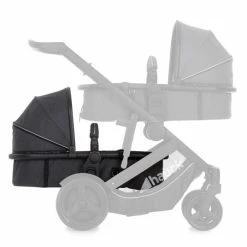 Best Sale 🤩 Hauck Second baby bath for sibling carriage Duett 3 - Melange Charcoal ❤️