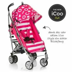 Cheapest 💯 ICoo Buggy Pluto - Stripe Pink 💯 -Pushchairs Shop icoo buggy pluto stripe pink 137536 d3