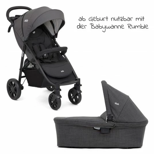 Best Sale 🎁 Joie 4in1 Kombi-Kinderwagen-Set Litetrax 4 mit Adapter, Babyschale, Babywanne, Isofix-Basis & XXL-Zubehörpaket - Coal - Collection 2022 🔔 5 Best Sale 🎁 Joie 4in1 Kombi-Kinderwagen-Set Litetrax 4 mit Adapter, Babyschale, Babywanne, Isofix-Basis & XXL-Zubehörpaket - Coal - Collection 2022 🔔 - Image 3