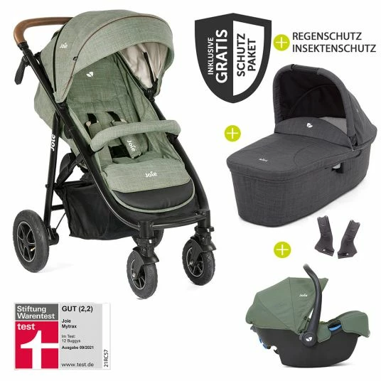 Best deal 🔔 Joie 4in1 Kombi-Kinderwagen-Set Mytrax mit Adapter, Babyschale, Babywanne, Isofix-Basis & XXL Zubehörpaket - Laurel - Collection 2022 🎉 3 Best deal 🔔 Joie 4in1 Kombi-Kinderwagen-Set Mytrax mit Adapter, Babyschale, Babywanne, Isofix-Basis & XXL Zubehörpaket - Laurel - Collection 2022 🎉
