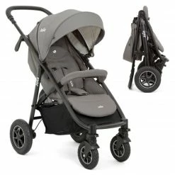 Deals 🔔 Joie Buggy & Sportwagen Litetrax 4 DLX Air mit Luftreifen, Teleskopschieber, Regenschutz bis 22 kg belastbar - Cobblestone - Collection 2022 🎁