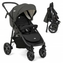 Hot Sale ✔️ Joie Buggy & Sportwagen Litetrax 4 DLX mit Luftreifen, Teleskopschieber, Regenschutz bis 22 kg belastbar - Coal - Collection 2022 😉