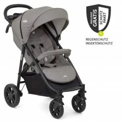 Best Pirce 👍 Joie Buggy & Sportwagen Litetrax 4 mit Schieber-Ablagefach, Regenschutz & Insektenschutz - Gray Flannel - Collection 2022 🥰