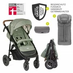 Best reviews of 😉 Joie Buggy & Sportwagen Mytrax mit Luftreifen, Getränkehalter, Regenschutz, Fußsack & Handmuff - Laurel - Collection 2022 🔔