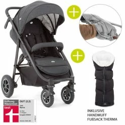 Hot Sale ⭐ Joie Buggy & Sportwagen Mytrax mit Luftreifen, Getränkehalter, Regenschutz, Fußsack & Handmuff - Collection 2021 ❤️