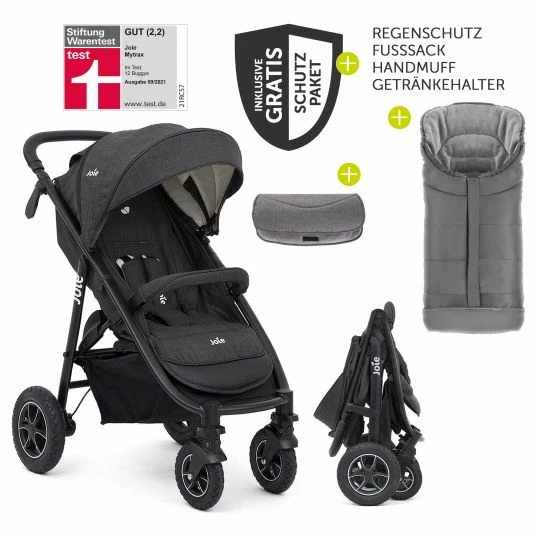 New 👍 Joie Buggy & Sportwagen Mytrax mit Luftreifen, Getränkehalter, Regenschutz, Fußsack & Handmuff - Pavement - Collection 2022 😍 3 New 👍 Joie Buggy & Sportwagen Mytrax mit Luftreifen, Getränkehalter, Regenschutz, Fußsack & Handmuff - Pavement - Collection 2022 😍