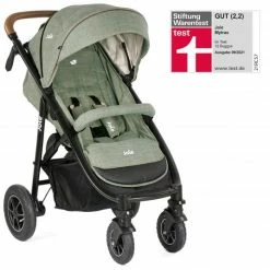 Flash Sale 🎁 Joie Buggy & Sportwagen Mytrax mit Luftreifen, Getränkehalter & Regenschutz - Laurel - Collection 2022 🛒
