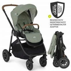 Promo ✔️ Joie Buggy & Sportwagen Versatrax bis 22 kg belastbar - umsetzbare Sitzeinheit, Adapter, & XXL-Zubehörpaket - Laurel - Collection 2022 ❤️