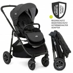 Coupon ❤️ Joie Buggy & Sportwagen Versatrax bis 22 kg belastbar - umsetzbare Sitzeinheit, Adapter, & XXL-Zubehörpaket - Pavement - Collection 2022 👍