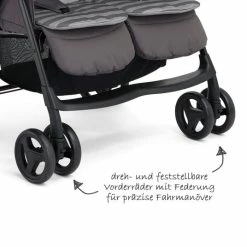 Cheapest ✔️ Joie Geschwister- & Zwillingsbuggy Aire Twin inkl. Regenschutz - Dark Pewter - Collection 2022 ❤️ -Pushchairs Shop joie geschwister zwillingsbuggy aire twin inkl regenschutz dark pewter s1217aedpw000 d3
