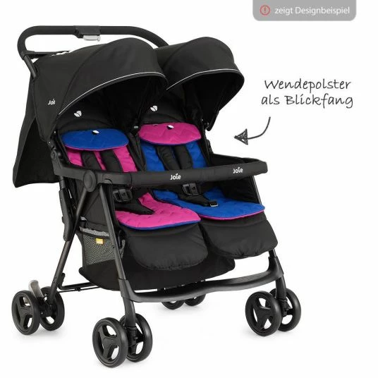 Outlet 🌟 Joie Geschwister- & Zwillingsbuggy Aire Twin inkl. Regenschutz - Rosy & Sea - Collection 2022 ❤️ 5 Outlet 🌟 Joie Geschwister- & Zwillingsbuggy Aire Twin inkl. Regenschutz - Rosy & Sea - Collection 2022 ❤️ - Image 4