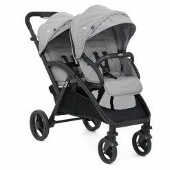 Discount 😍 Joie Geschwisterwagen Evalite Duo inkl. Regenschutz - Gray Flannel - Collection 2022 ✨