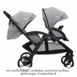 Discount 😍 Joie Geschwisterwagen Evalite Duo inkl. Regenschutz - Gray Flannel - Collection 2022 ✨ -Pushchairs Shop joie geschwisterwagen evalite duo inkl regenschutz gray flannel s1424abgfl000 d3