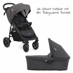 Best Pirce ⌛ Joie Kombi-Kinderwagen Litetrax 4 mit Schieber-Ablagefach, Babywanne, Adapter & Zubehör Paket - Black - Collection 2022 ⭐ -Pushchairs Shop joie kombi kinderwagen litetrax 4 mit schieber ablagefach babywanne adapter zubehor paket black set 260 d2