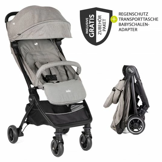 Hot Sale π Joie Reisebuggy Pact mit nur 6 kg inkl. Transporttasche, Adapter & Regenschutz - Gray Flannel - Collection 2022 π 3 Hot Sale π Joie Reisebuggy Pact mit nur 6 kg inkl. Transporttasche, Adapter & Regenschutz - Gray Flannel - Collection 2022 π