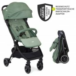 Cheapest 🎉 Joie Reisebuggy Pact mit nur 6 kg inkl. Transporttasche, Adapter & Regenschutz - Laurel - Collection 2022 ⭐
