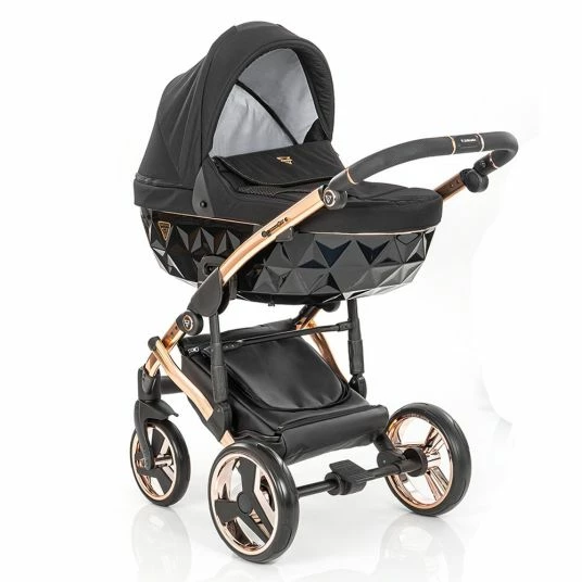 Best reviews of ✔️ Junama 2in 1 Kombi-Kinderwagen-Set Diamond Individual inkl. Babywanne, Sportsitz, Wickeltasch & Regenschutz - Schwarz Rosegold - Collection 2022 😀 4 Best reviews of ✔️ Junama 2in 1 Kombi-Kinderwagen-Set Diamond Individual inkl. Babywanne, Sportsitz, Wickeltasch & Regenschutz - Schwarz Rosegold - Collection 2022 😀 - Image 2