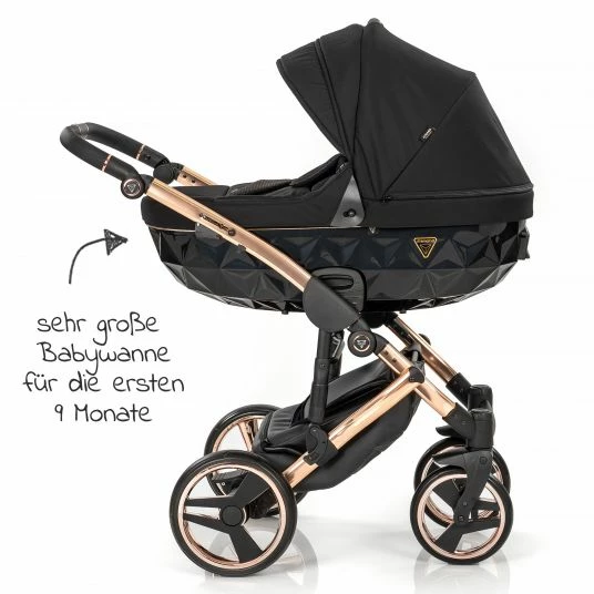 Best reviews of ✔️ Junama 2in 1 Kombi-Kinderwagen-Set Diamond Individual inkl. Babywanne, Sportsitz, Wickeltasch & Regenschutz - Schwarz Rosegold - Collection 2022 😀 6 Best reviews of ✔️ Junama 2in 1 Kombi-Kinderwagen-Set Diamond Individual inkl. Babywanne, Sportsitz, Wickeltasch & Regenschutz - Schwarz Rosegold - Collection 2022 😀 - Image 4
