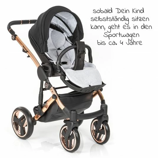Best reviews of ✔️ Junama 2in 1 Kombi-Kinderwagen-Set Diamond Individual inkl. Babywanne, Sportsitz, Wickeltasch & Regenschutz - Schwarz Rosegold - Collection 2022 😀 7 Best reviews of ✔️ Junama 2in 1 Kombi-Kinderwagen-Set Diamond Individual inkl. Babywanne, Sportsitz, Wickeltasch & Regenschutz - Schwarz Rosegold - Collection 2022 😀 - Image 5