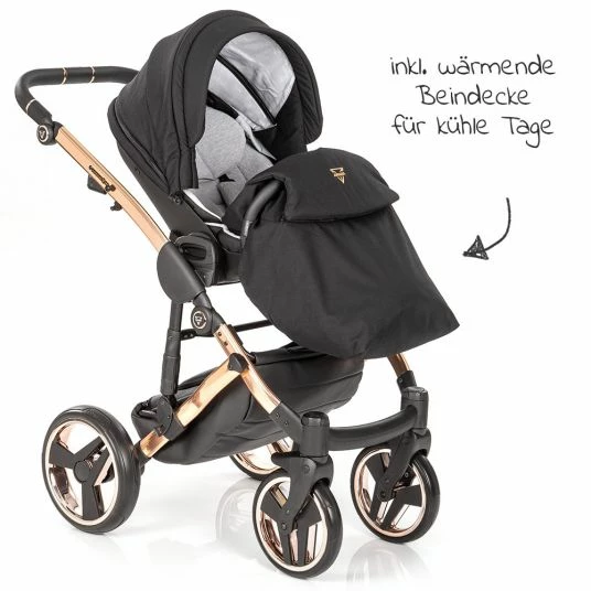 Best reviews of ✔️ Junama 2in 1 Kombi-Kinderwagen-Set Diamond Individual inkl. Babywanne, Sportsitz, Wickeltasch & Regenschutz - Schwarz Rosegold - Collection 2022 😀 8 Best reviews of ✔️ Junama 2in 1 Kombi-Kinderwagen-Set Diamond Individual inkl. Babywanne, Sportsitz, Wickeltasch & Regenschutz - Schwarz Rosegold - Collection 2022 😀 - Image 6