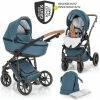 New 🔔 Junama 2in 1 Kombi-Kinderwagen-Set Space inkl. Babywanne, Sportsitz,Wickeltasche & Regenschutz - Grün - Collection 2022 ✨