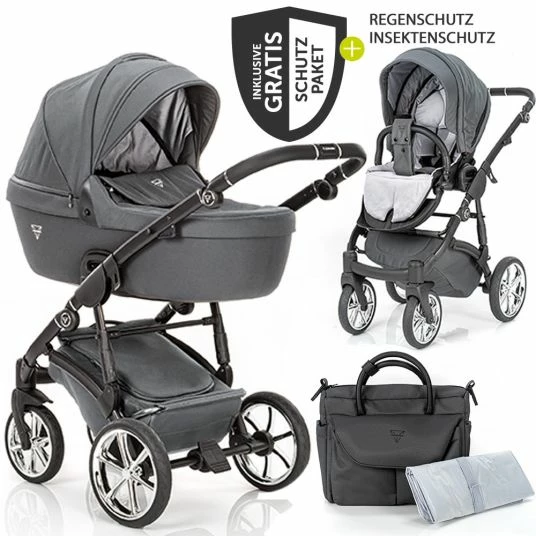 Brand new 🎁 Junama 2in 1 Kombi-Kinderwagen-Set Termo Line Tex inkl. Babywanne, Sportsitz,Wickeltasche & Regenschutz - Grau - Collection 2022 💯 3 Brand new 🎁 Junama 2in 1 Kombi-Kinderwagen-Set Termo Line Tex inkl. Babywanne, Sportsitz,Wickeltasche & Regenschutz - Grau - Collection 2022 💯