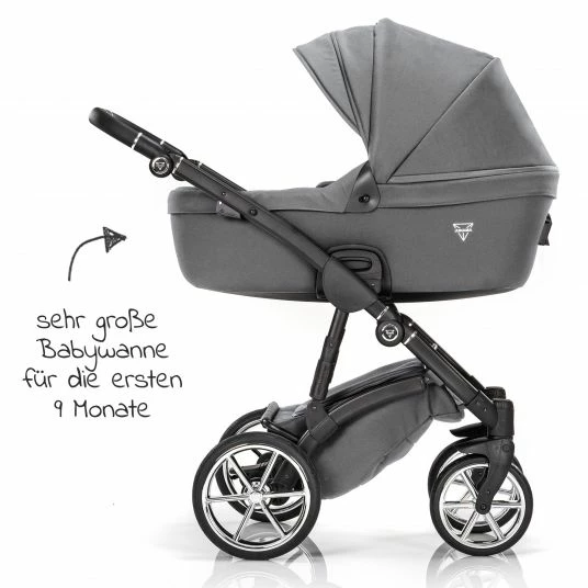 Brand new 🎁 Junama 2in 1 Kombi-Kinderwagen-Set Termo Line Tex inkl. Babywanne, Sportsitz,Wickeltasche & Regenschutz - Grau - Collection 2022 💯 6 Brand new 🎁 Junama 2in 1 Kombi-Kinderwagen-Set Termo Line Tex inkl. Babywanne, Sportsitz,Wickeltasche & Regenschutz - Grau - Collection 2022 💯 - Image 4