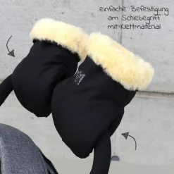 Budget ✨ Kaiser Lammfell-Handschuhe Stroller Mitt - Schwarz - Collection 2022 🧨 -Pushchairs Shop kaiser lammfell handschuhe stroller mitt schwarz 6575825 d3