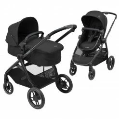 Brand new 🤩 Maxi-Cosi 2 -in- 1 Kombi-Kinderwagen Zelia³ wendbarer Sitz & Wanne in einem, verstellbarer Schieber, 22 kg - Essential Black - Collection 2022 🛒