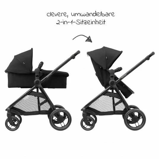 Brand new 🤩 Maxi-Cosi 2 -in- 1 Kombi-Kinderwagen Zelia³ wendbarer Sitz & Wanne in einem, verstellbarer Schieber, 22 kg - Essential Black - Collection 2022 🛒 4 Brand new 🤩 Maxi-Cosi 2 -in- 1 Kombi-Kinderwagen Zelia³ wendbarer Sitz & Wanne in einem, verstellbarer Schieber, 22 kg - Essential Black - Collection 2022 🛒 - Image 2